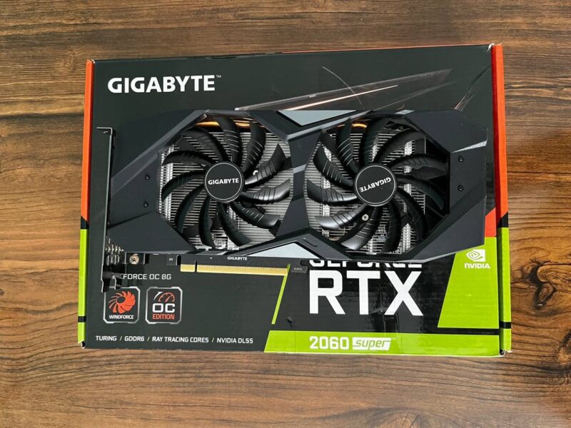 کارت گرافیک GIGABYTE RTX 2060 SUPER 8GB (همراه با کارتن) – در حد نو- ارسال رایگان - Image 1
